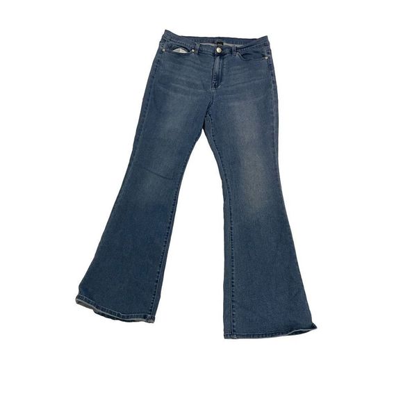 D2G Denim - Size 16 tall D2G bootcut faded stretchy  blue jeans